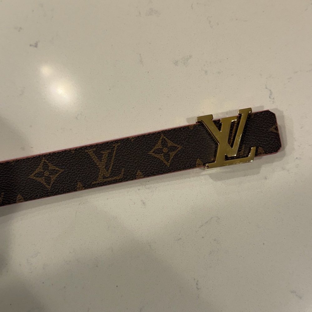 Like new Louis Vuitton Monogram Brown and Pink Belt women’s 90/36 reversible - Picture 3 of 5